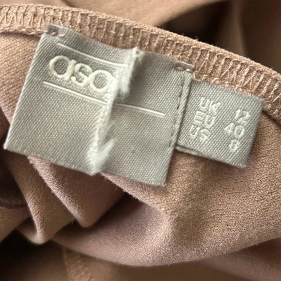 ASOS Corset Peplum Midi Dress Women’s Size 8 - Picture 8 of 9